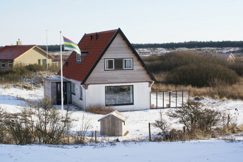 Konijnehol in de winter